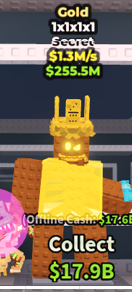 ✨ 1.3M/s ⭐ Gold 1x1x1x1 - Secret | Steal A Brainrot ⚡ FAST DELIVERY ⚡