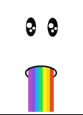 Rainbow Barf Face