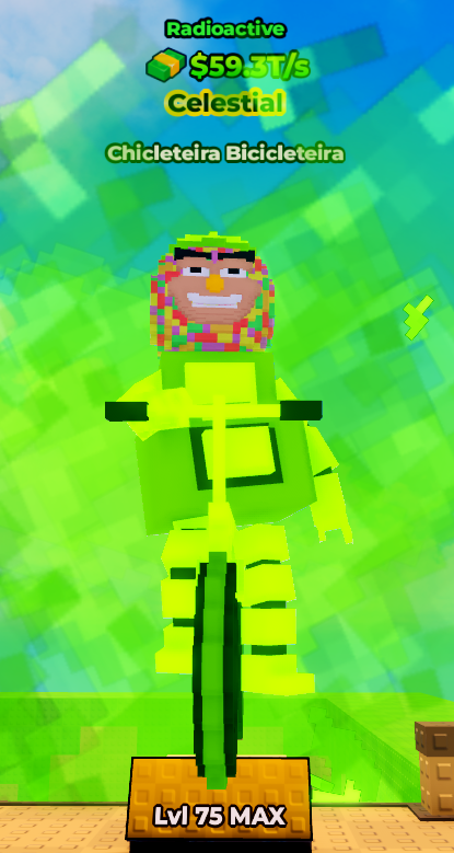 Chicleteira Bicicleteira Radioactive Max Level 🟢 | 59.3T/s 💸 | Kick a Lucky Block ⚡ | Fast Delivery ✅