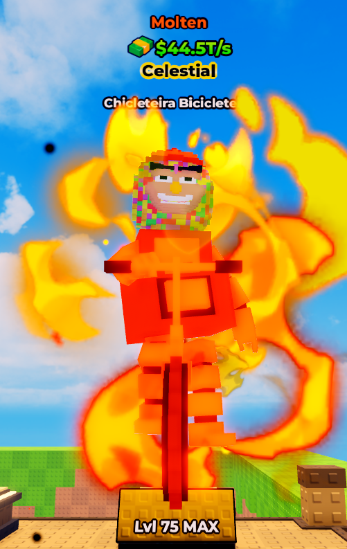 Chicleteira Bicicleteira Molten Max Level 🔥 | 44.5T/s 💸 | Kick a Lucky Block ⚡ | Fast Delivery ✅