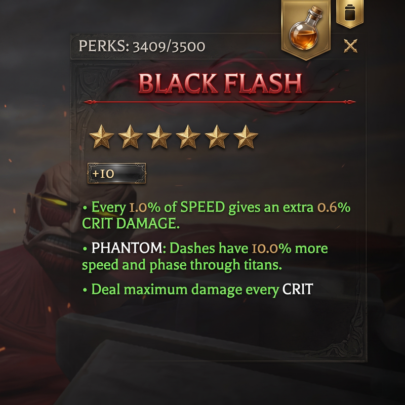 🔥+10 Black Flash 🔥Attack on Titan Revolution🔥Fast delivery