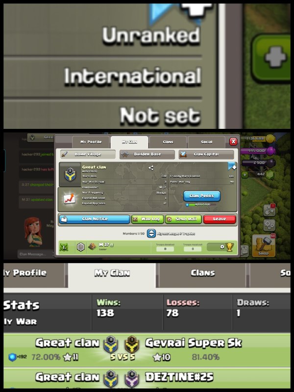 Level: 8 - Name: Great Clan- Rare League: UNRANKED - [Positive War Log] - Rare & Premium English Name - No. 191