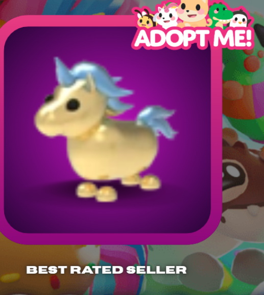 Adopt Me > Golden Unicorn > M