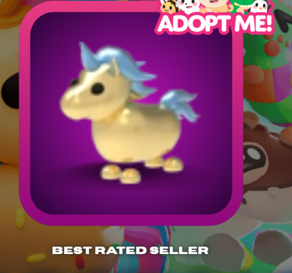 Adopt Me > Golden Unicorn > M
