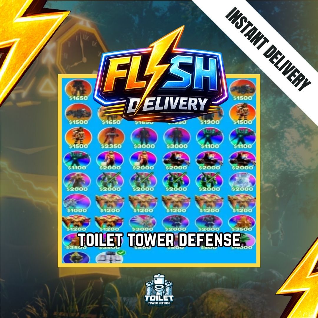 49X UNIT PACK + 6B VALUE 6000M - TOILET TOWER DEFENSE / TTD