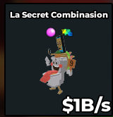 La Secret Combinasion 1B/s + 2 Rare Traits
