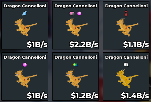 Cheap Mixed 6x Dragon Cannelloni Bundle