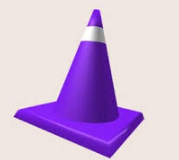 Purple Traffic Cone