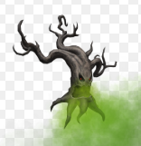 Gnarly Tree Ghoul Back Buddy