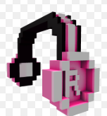 Hot Pink 8-Bit Headphones