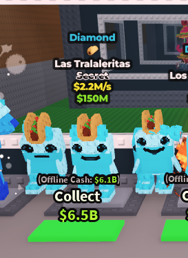 [ Secret ] Diamond Las Tralaleritas With Taco Trait 2.2M/Sec | Ready Unit✅ | INSTANT DELIVERY✅