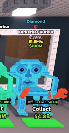 [ Secret ] Diamond Karkerkar Kurkur With Crab Trait 1.6M/Sec | Ready Unit✅ | INSTANT DELIVERY✅