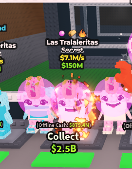 [ Secret ] Las Tralaleritas With Bubblegum , Taco , Fire Trait 7.1M/Sec | Ready Unit✅ | INSTANT DELIVERY✅