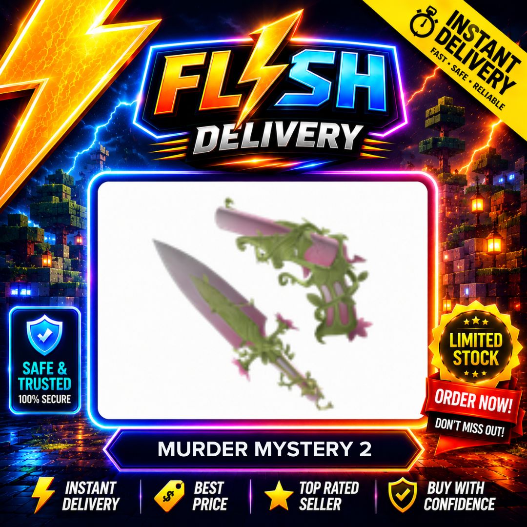 BLOOM SET / FLORA SET (BLOOM KNIFE + FLORA GUN) - MURDER MYSTERY 2 / MM2