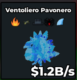 Diamond Ventoliero Pavonero 1.2B/s + 5 Traits