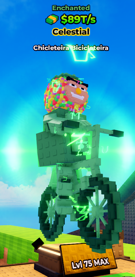 Chicleteira Bicicleteira Enchanted Max Level  🧙‍♀️ | 89T/s 💸 | Kick a Lucky Block ⚡ | Fast Delivery ✅
