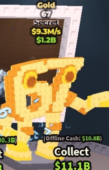 Gold 67 ( Sixty Seven ) 9.3 M/s Secret || Fast Delivery| The Best Price Guarantee | Limited Offer|Steal a Brainrot (SaB) Rarest!