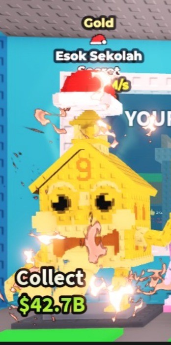 🟡Gold Esok Sekolah 157.5 M/s with Santa Hat trait Secret || Fast Delivery| The Best Price Guarantee | Limited Offer|Steal a Brainrot (SaB) Rarest!