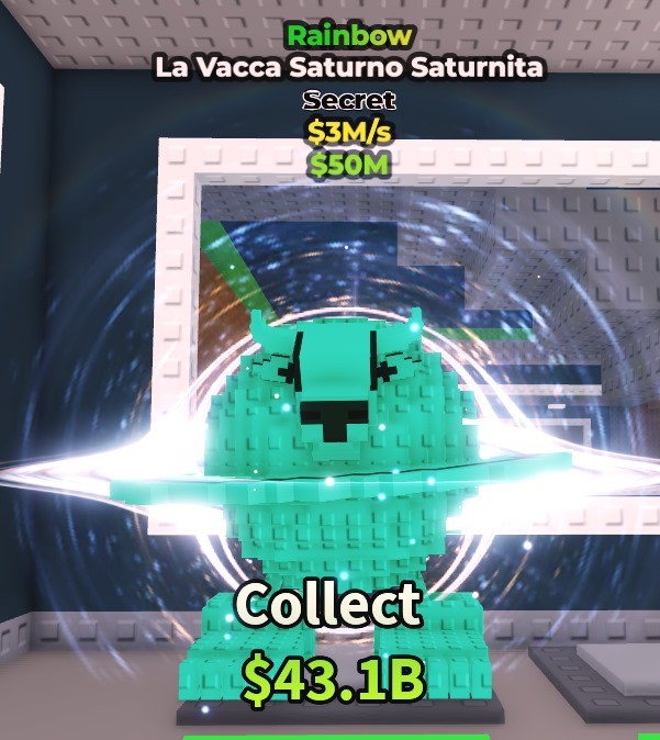 🌈Rainbow La Vacca Saturno Saturnita 3 M/s Secret || Fast Delivery| The Best Price Guarantee | Limited Offer|Steal a Brainrot (SaB) Rarest!