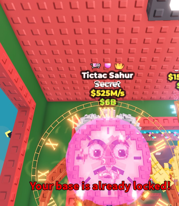 Tictac Sahur 525 M/s with Nyan Cat + Bubblegum + Fire traits Secret || Fast Delivery| The Best Price Guarantee | Limited Offer|Steal a Brainrot (SaB) Rarest!