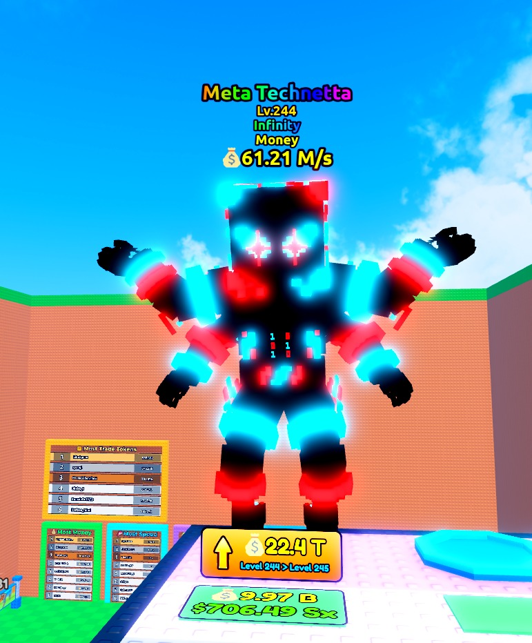 Money Meta Technetta 61.21 M/s Lv:244 Infinity || Fast Delivery| The Best Price Guarantee | Limited Offer|Escape Tsunami For Brainrots Rarest!