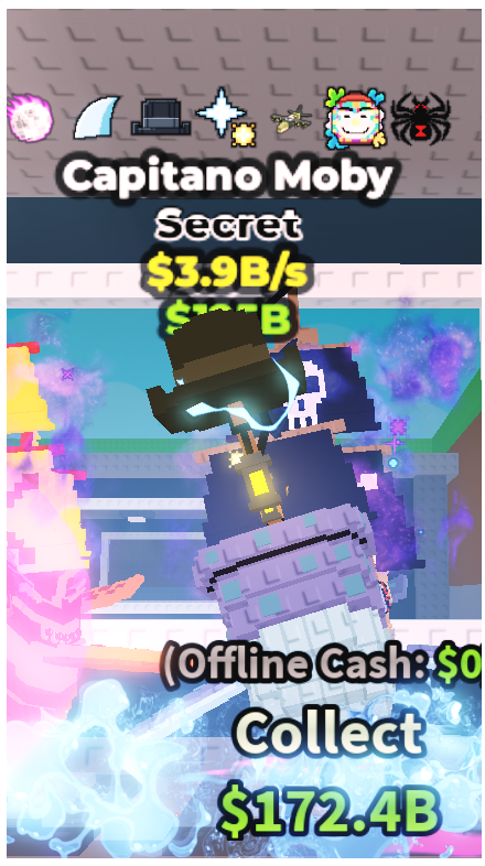 Capitano Moby (3.9B/S) – GALACTIC + 6 TRAITS – SECRET – STEAL A BRAINROT – FAST DELIVERY & TRUSTED #Y9CR4Y