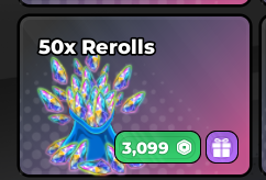 Anime Warriors III -50x Rerolls [3099]