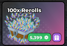 Anime Warriors III -100x Rerolls [5399]