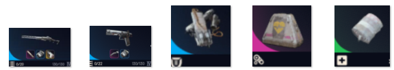 20* Renegades IV , 20* Venator IV , 20* Medium shield ,20* Looting mk3 survivor,100* Herbal bandage