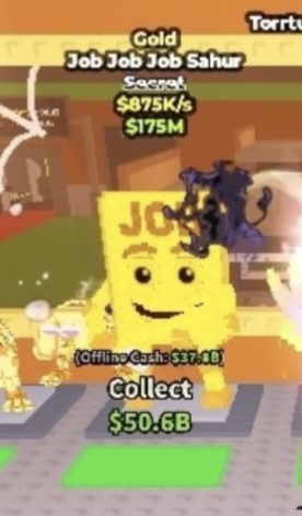 GOLD JOB JOB JOB SAHUR 🌱 875k/S🌱 SECRET BRAINROT