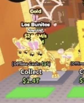 GOLD LOS BUNITOS 🪙 24.4M/S 🌱 SECRET BRAINROT