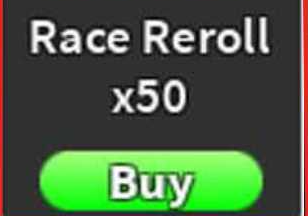 50x RACE REROLL 500 - [Grand Piece Online [ GPO ]- ROBLOX]