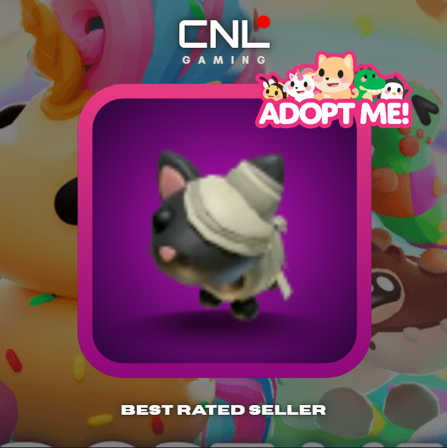 Adopt Me > Halloween Black Mummy Cat > Normal