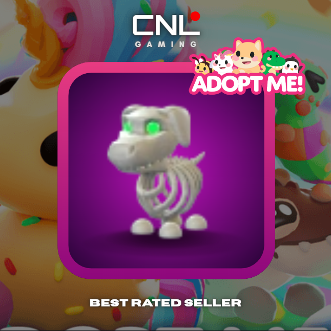 Adopt Me > Halloween White Skeleton Dog > Normal