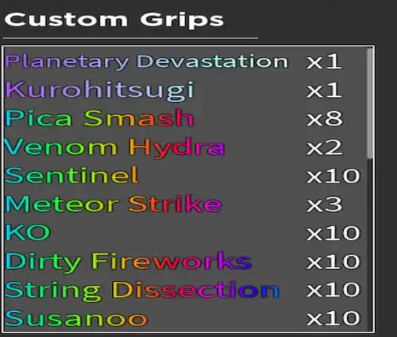 VENOM HYDRA - CUSTOM GRIPS [Grand Piece Online [ GPO ]- ROBLOX]
