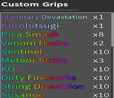 Susanoo - CUSTOM GRIPS - GRAND PIECE ONLINE - GPO