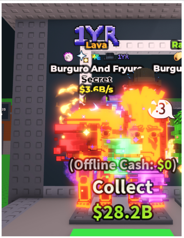 LAVA BURGURO AND FRYURO (3.6B/S) – 1YR + 4 TRAITS – SECRET – STEAL A BRAINROT – FAST DELIVERY & TRUSTED #X0UH8A