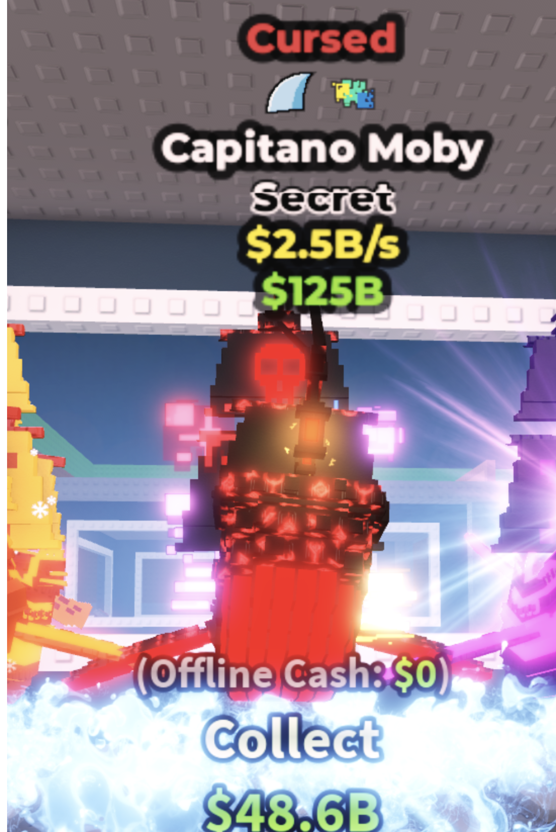 CURSED CAPITANO MOBY (2.5B/S) – SHARK + GLITCH – SECRET – STEAL A BRAINROT – FAST DELIVERY & TRUSTED #F3BQ1J