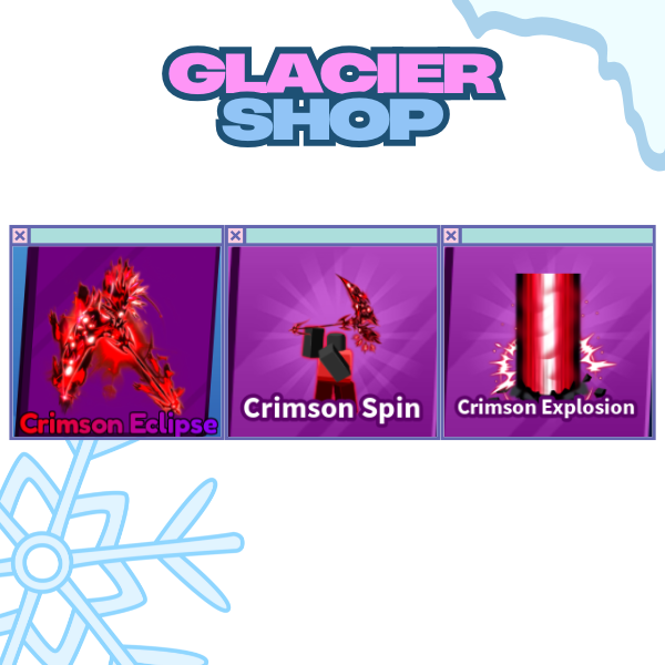 Crimson Eclipse + Explosion + Emote ( Limited Set )