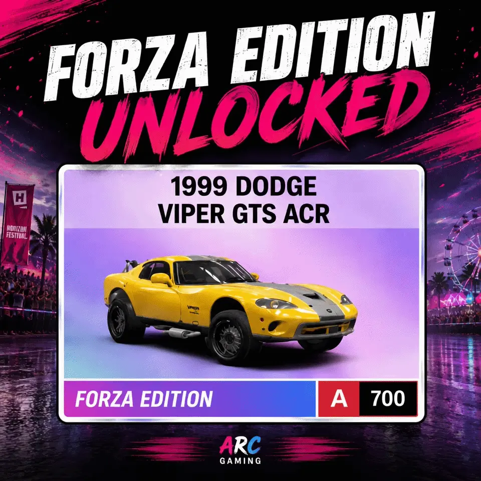 FORZA EDITION RARE CAR - 1999 DODGE VIPER GTS ACR