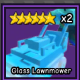 6★ Unit 🪞 Glass Lawnmower – for only $1.50!