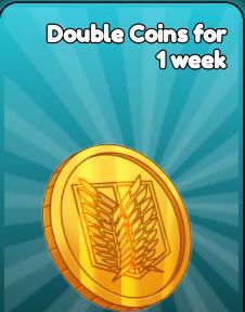 Anime Card Clash - Double Coins for 1 week【550R】