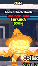 ✨ 187.5K/s ✨ Gold Jacko Jack Jack Brainrot God | Steal A Brainrot ⚡ FAST DELIVERY⚡