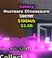 ✨ 105M/s 🪐 Galaxy Nuclearo Dinossauro Secret | Steal A Brainrot ⚡ FAST DELIVERY ⚡