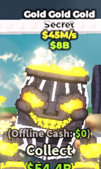✨ 45M/s ✨ Gold Gold Gold Secret | Steal A Brainrot ⚡ FAST DELIVERY ⚡