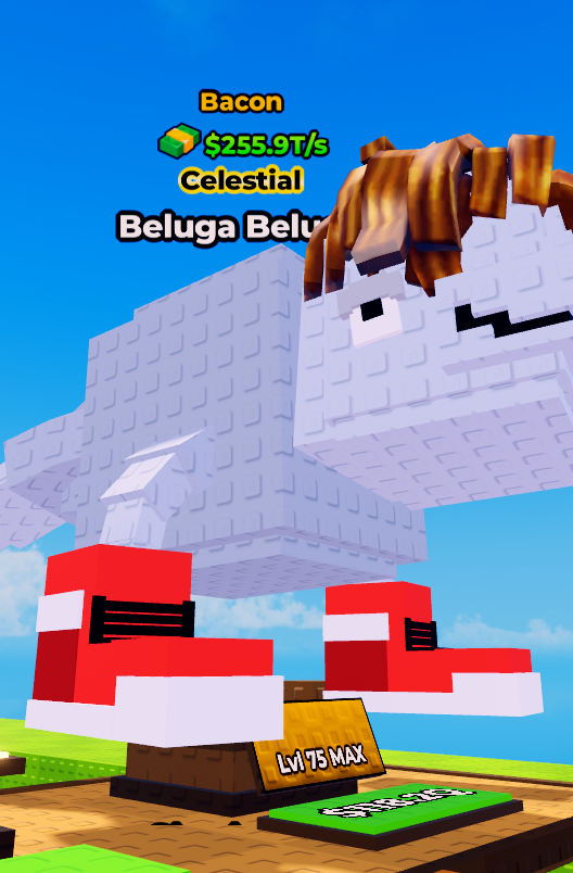 Beluga Beluga Bacon Max Level 🥓 | 255.9T/s 💸 | Kick a Lucky Block ⚡ | Fast Delivery ✅