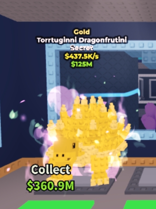 Gold TORRTUGINNI DRAGONFRUTINI 🪽 SECRET BRAINROT 🌱 437k/s