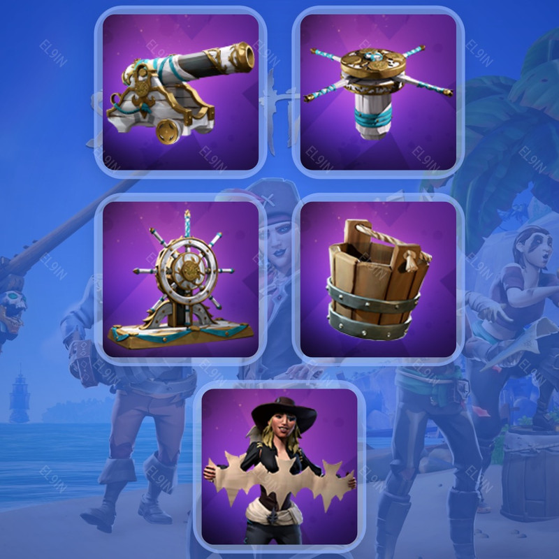 💜 Twitch Drops 🧨 S21 Community Weekend 💜 Sea of Thieves [Total 5 Items]