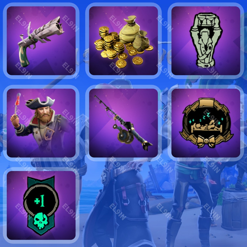 💜 Twitch Drops ❤️ Season 21 Launch Drops! ⚡️ Sea of Thieves [Total 7 Items]