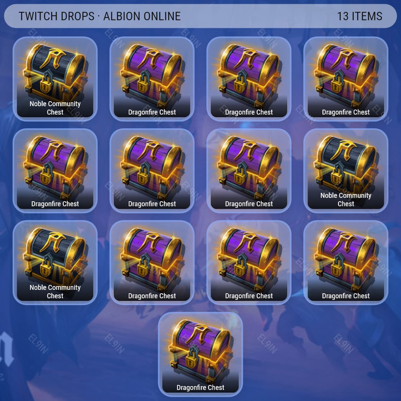 🌌 Twitch Drops 🌐 AOCP Flamescale 6 - #1/7 👑 Albion Online [Total 13 Items]